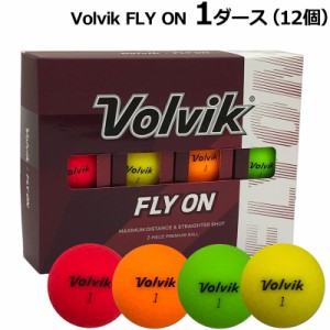 ボルビック Volvik ゴルフボール FLY ON フライオン マット仕上げ カラーミックス 1ダース(12個) 【新品】ヴォルヴィック %off 