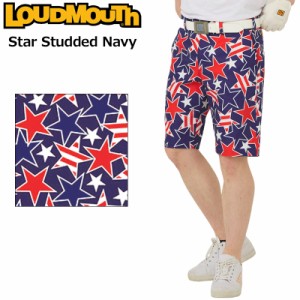ラウドマウス メンズ ショートパンツ ストレッチ Star Studded Navy スタースタッズネイビー 763304(078) 【日本規格】【メール便発送】