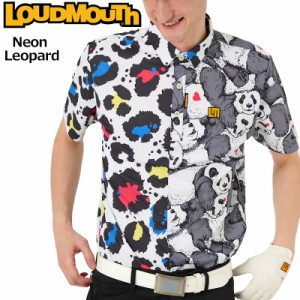 ラウドマウス メンズ 半袖 ポロシャツ クレイジーパターン Neon Leopard ネオンレオパード 763602(352) 【メール便発送】【新品】日本規