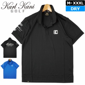 【SALE特価】カールカナイゴルフ メンズ 吸汗速乾 半袖ポロシャツ 212KG1210 Karl Kani GOLF 【メール便発送】【新品】1SS2 ゴルフウェア