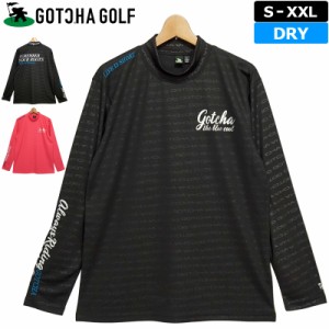 【メール便発送】ガッチャゴルフ メンズ 吸汗速乾 モックネック 長袖シャツ 221GG1103 GOTCHA GOLF 春夏秋【新品】2SS2 ゴルフウェア ト