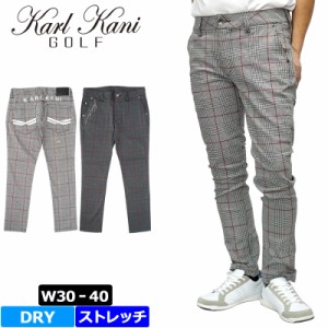 【SALE特価】カールカナイゴルフ メンズ ストレッチ グレンチェック ロングパンツ 221KG1801 Karl Kani GOLF 【新品】2SS2 ゴルフウェア 