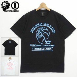 ネスタブランド 半袖 コットン Tシャツ 222NB1007 ネオンプリント NESTA BRAND 【メール便発送】【新品】2SS2 春夏秋 トップス ファッシ