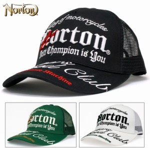 ノートン メンズ スナップバック メッシュ キャップ 223N8703 バイカラー ロゴ刺繍 Norton 【新品】2WF2 帽子 CAP メンズファッション カ