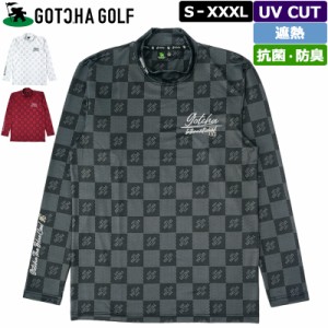 ガッチャゴルフ メンズ 抗菌防臭 モックネック 長袖 シャツ 231GG1100 GOTCHA GOLF 【メール便発送】【新品】3SS2 ゴルフウェア トップス