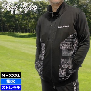 カールカナイゴルフ 2022 メンズ 撥水 ストレッチ 長袖 ジャケット 裏起毛 223KG1305 Karl Kani GOLF 防寒 【新品】22FW ゴルフウェア ト