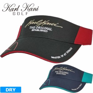 【SALE特価】カールカナイゴルフ メンズ 吸水速乾 バイザー 232KG8703 切り替え KARL KANI GOLF【新品】3SS2 帽子 サンバイザー ゴルフウ