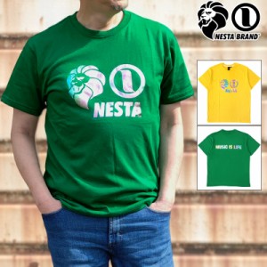 ネスタブランド 吸汗速乾 半袖 Tシャツ 232NB1016 マルチカラー箔 NESTA BRAND 【メール便発送】【新品】3SS2 半そで トップス ファッシ