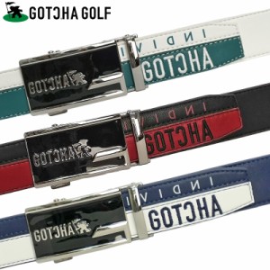 ガッチャゴルフ メンズ ホールレス ベルト 231GG8100 カラー切替 刺繍 バイカラー 【新品】3SS2 GOTCHA GOLF ゴルフウェア メンズウェア 