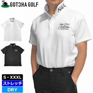 ガッチャゴルフ メンズ 吸汗速乾 半袖 ポロシャツ 232GG1214 リミテッド DRY 幾何学ジャカード GOTCHA GOLF【メール便発送】【新品】3SS2