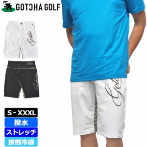 ガッチャゴルフ メンズ 撥水 ストレッチ ショートパンツ 接触冷感 ボタニカル 232GG1904 GOTCHA GOLF 【メール便発送】【新品】3SS2 春 