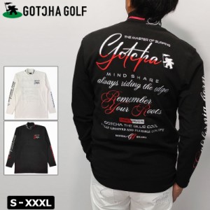 ガッチャゴルフ メンズ 両面微起毛 モックネック 長袖 シャツ 233GG1104 GOTCHA GOLF 【新品】3WF2 ゴルフウェア トップス アンダー イン