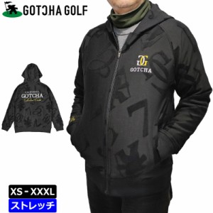 ガッチャゴルフ 2024 メンズ 長袖 パーカー ストレッチ パイル ジャガード フルジップ  241GG1320 GOTCHA GOLF  【新品】24SS ゴルフウェ