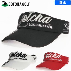 ガッチャゴルフ 2024 バイザー 242GG8703 撥水加工 ベーシック 3D ロゴ 刺繍 GOTCHA GOLF 【新品】24SS サンバイザー ゴルフウェア 帽子 