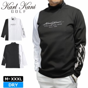 【SALE特価】カールカナイゴルフ 吸汗速乾 モックネック 長袖 シャツ 233KG1100 Karl Kani GOLF 【新品】3WF2 モックシャツ 長袖モック 