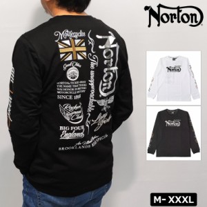 ノートン クルーネック コットン100％ 長袖 Tシャツ 233N1105 Norton ロンT 【メール便発送】【新品】3WF2 長そで ロングTシャツ メンズ 