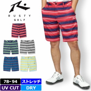 【メール便発送】ラスティ ゴルフ メンズ DRY ストレッチ ショートパンツ UV CUT 720308 RUSTY GOLF 春夏秋【新品】0SS2 ボトムス ゴルフ