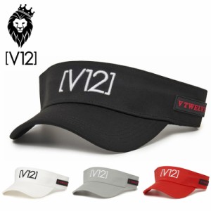 V12 ゴルフ バイザー V122120-CP04 BR VISOR ヴィ・トゥエルヴ 【新品】1SS2 ゴルフウェア visor ロゴ V12GOLF 