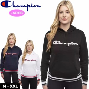 【SALE特価】チャンピオン レディース ビッグロゴ パーカー フレンチテリー素材 プルオーバー【新品】 Champion フーディー アウター ト