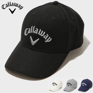 【SALE特価】キャロウェイ メンズ ロゴ刺繍 キャップ フランネル素材 C22291104 【新品】2WF2 Callaway ゴルフウェア 帽子 キャップ シン