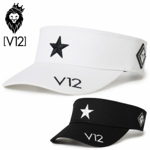 V12 ゴルフ バイザー ONE STAR VISOR V122220-CP12 綿100％ ヴィ・トゥエルヴ 【新品】2WF2 ゴルフウェア visor サンバイザー V12GOLF AU