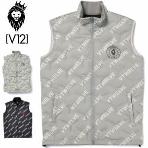 V12 ゴルフ メンズ エアー ベスト AIR VET VEST フルジップ AIRダウン V122220-JK11 ヴィ・トゥエルヴ 【新品】2WF2 ゴルフウェア ジャケ