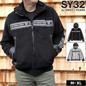 SY32 GOLF メンズ フルジップ 長袖 ブルゾン SOFT BOA WIND STOP ZIP UP PARKER JK SYG-22A47 シープボア 防寒 【新品】2WF2 エスワイ ジ