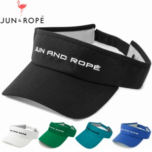 JUN＆ROPE メンズ 吸汗 メッシュ サンバイザー コットンツイル EJU13000 【新品】3SS2 ゴルフウェア バイザー 帽子 ジュンロペ トップス 