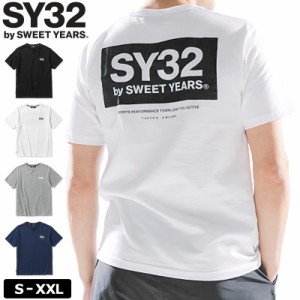 SY32 メンズ コットン100％ 半袖 Tシャツ 13032J BOX LOGO BACK PRINT TEE 【メール便発送】【新品】3SS2 エスワイサーティートゥ ゴルフ