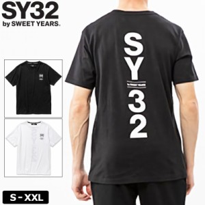 SY32 メンズ コットン100％ 半袖 Tシャツ 13075J SHIELD LOGO TEE【メール便発送】【新品】3SS2 エスワイサーティートゥ ゴルフウェア メ