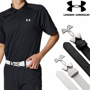 アンダーアーマー 2024 ビッグロゴ バックルベルト 1385560 日本モデル UNDER ARMOUR 【新品】 24SS Logo Buckle ゴルフウェア メンズウ