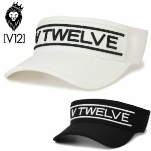 V12 ゴルフ バイザー TITLE VISOR V122320-CP08 ヴィ・トゥエルヴ 【新品】3WF2 ゴルフウェア サンバイザー 帽子 立体ロゴ V12GOLF AUG3 