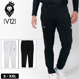 V12 ゴルフ メンズ 裏微起毛 ロングパンツ LEON コラボ LIV PANTS V122321-PN17 ヴィ・トゥエルヴ 【新品】3WF2 ゴルフウェア GOLF 無地 