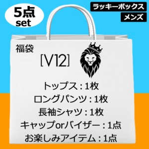 【超お買い得の5点set】V12 ゴルフ メンズ ゴルフウェア＆アクセサリー 福袋 5点入り 【新品】 ヴィ・トゥエルヴ ラッキーボックス ゴル