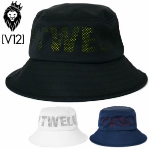 V12 ゴルフ 2024 バケットハット PUNCHING HAT V122410-CP11 ヴィ・トゥエルヴ 【新品】24SS パンチング ゴルフウェア 帽子 ハット V12 G