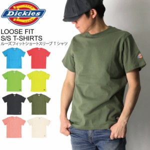 Dickies(ディッキーズ) ルーズフィット Tシャツ ロゴワッペン付き カットソー メンズ レディース