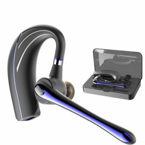 Bluetooth ヘッドセット5.0 高音質片耳 内蔵マイクBluetoothイヤホン ビジネス 快適装着 ハンズフリー通話 また日本技適マーク取得品/日