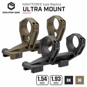 【 Evolution Gear製 】 NIGHTFORCE Ultra Mount スコープマウント レプリカ 1.54 / 1.93  30mm径 6068アルミニウム合金 ハードアナダイ