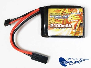 PEQタイプ対応 オプション No.1 リポバッテリー LiPo 2100mAh 7.4v ミニS タイプ GB-0023M   | 電動ガン ハイパワー リポ バッテリー カ