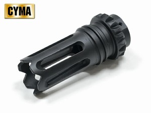 【CYMA製】 14mm逆ネジ対応 AACタイプ PHANTOM フラッシュハイダー スチール製 / CY-M034 