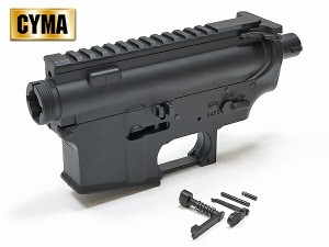 【CYMA製】 東京マルイ系 従来型電動ガン M4シリーズ対応 メタルフレーム & パーツセット  金属製  | レシーバー フレーム エアガン シー