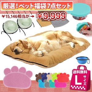 【ポイント10倍】 【 2024年 犬 福袋 】 Lサイズ 数量限定 7点セット ギフト プレゼント ペット 犬 猫 お楽しみ袋 おしゃれ 秋冬 春夏 ラ