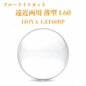 遠近両用レンズ 薄型 1.60 HOYA GEF60BP ジェネラックスHG 2枚1組 メガネレンズ ブルーライトカット 紫外線カット