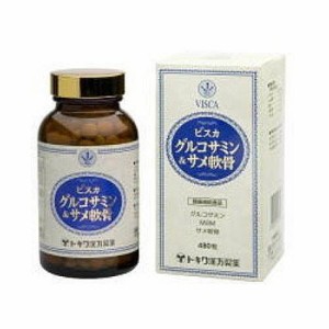 グルコサミン サプリ サメ軟骨 ビスカ 480粒 送料無料 1日16粒中グルコサミン1500mg/MSM1,500mg/サメ軟骨500mg含有 トキワ漢方製薬