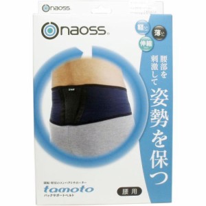 バックサポートベルト タモトー ネイビー×グリーン 1枚 ф 腰部を刺激して姿勢を保つ 薄い・軽い・姿勢を保つ