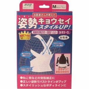 姿勢矯正ベルト カタラーク 女性用 1枚 ф 背筋を伸ばす一体型ベルト 背筋が伸び正しい姿勢の保持に役立ちます