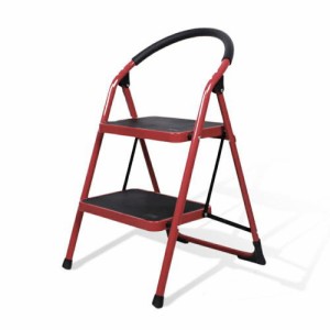 折りたたみ脚立 2段ステップ台 1台 送料無料 踏み台や折りたたみの椅子としてご家庭にに1台あるととっても便利なステップスツール