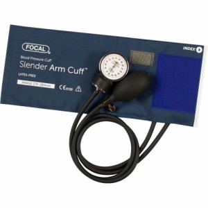 FOCAL アネロイド血圧計 FC-100V スレンダーアーム 細腕用 1個 送料無料 女性や高齢者など一般用カフでは測定が困難だった細い腕の方専用