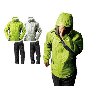 レインウェア レインコート レディース メンズ 上下 全2色 ACTION EX AS-8400 バイク 通学 通勤 防水 透湿 撥水 アウトドア 軽量 フェ