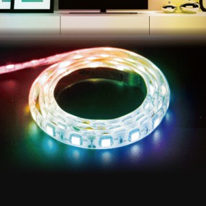 インテリアテープライト スターターキット LEDテープライト 1m RGB  6123051 RAINBOW  RGB ledテープライト 間接照明 照明テープ ライト